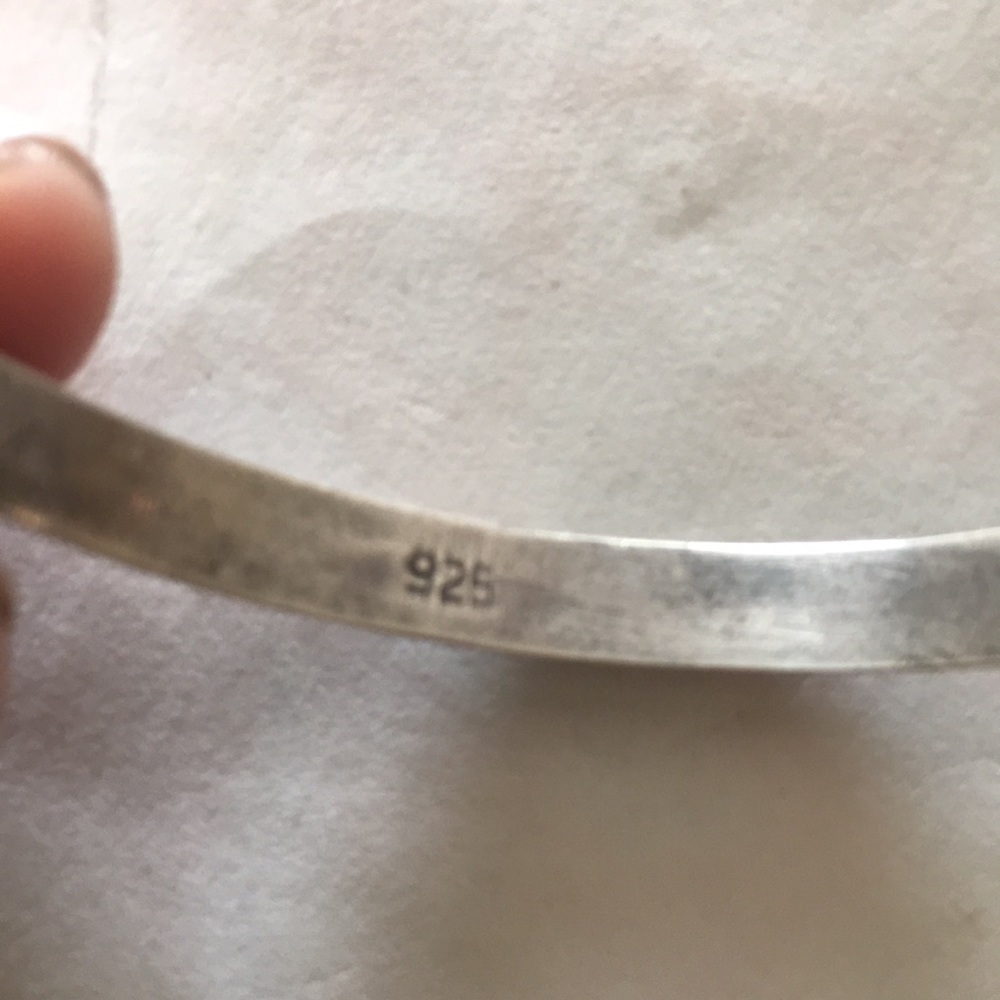 Small Sterling Silver Bangle - image 5